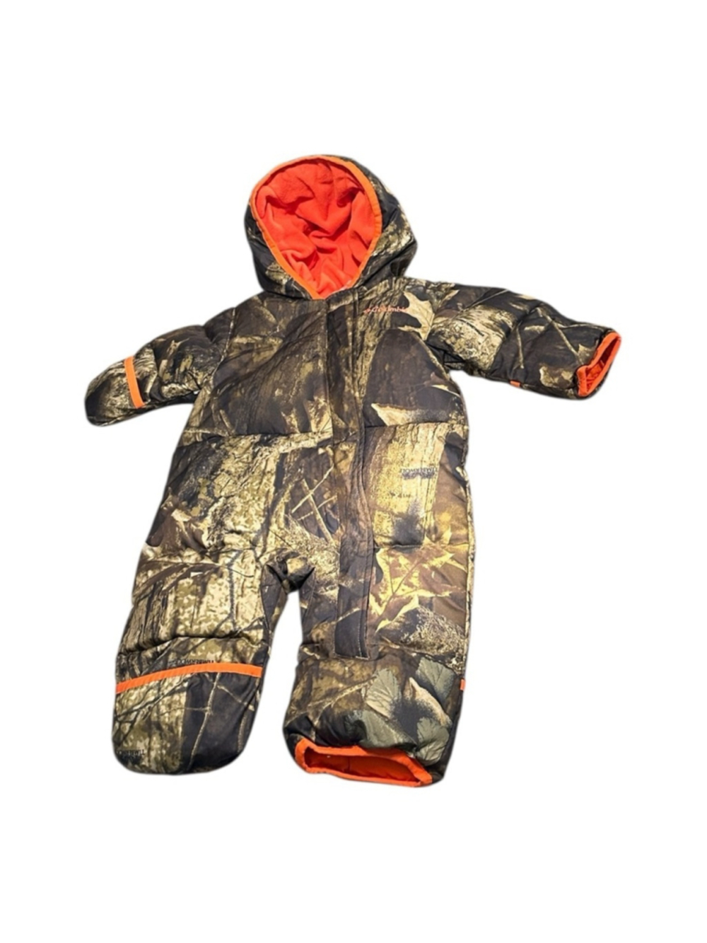Columbia infant snowsuit snuggly bunny bunting suit camo real tree dad sz 3-6m